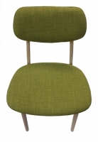 CK701R蘋果綠布餐椅(水洗白)